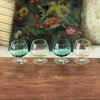 Lot de 4 verres à cognac multicolores pied incolore contenance 11 cl par Hello Broc brocante en ligne