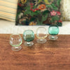 Lot de 4 verres à cognac multicolores pied incolore contenance 11 cl par Hello Broc brocante en ligne