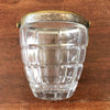 Petit seau vintage à glace ou glaçons en cristal taillé anse et rebord doré par Hello Broc brocante en ligne