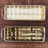 Ensemble de 2 bacs à glaçons vintage dorés dont un QuicKube années 50 60 par Hello Broc brocante en ligne