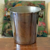 Elégant seau à champagne vintage en métal inox hauteur 20 cm par Hello Broc brocante en ligne