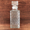 Carafe à whisky verre moulé pointe de diamant bouchon carré par Hello Broc brocante en ligne