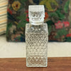 Carafe à whisky verre moulé pointe de diamant bouchon carré par Hello Broc brocante en ligne