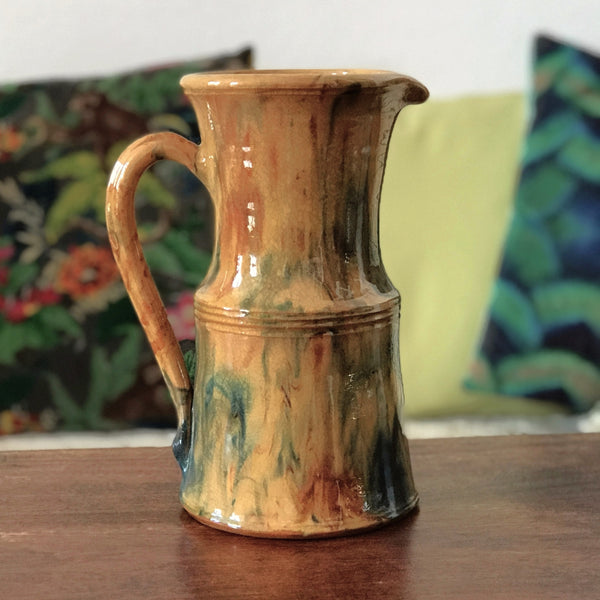 Grand pichet vintage en grès émaillé et vernissé par Hello Broc brocante en ligne