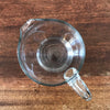 Pichet arrondi en verre moulé et gravé fleurs années 70 / 80 contenance 1 litre par Hello Broc brocante en ligne