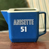 Pichet vintage bleu Anisette 51  contenance 1 litre années 60 / 70 par Hello Broc brocante en ligne