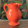 Petite cruche ou grand pot à lait hauteur 15 cm contenance 450 ml en céramique orange Niderviller France par Hello Broc brocante en ligne