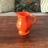 Petite cruche ou grand pot à lait céramique orange Niderviller France par Hello Broc brocante en ligne