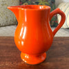 Petite cruche ou grand pot à lait céramique orange Niderviller France par Hello Broc brocante en ligne