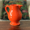 Petite cruche ou grand pot à lait céramique orange Niderviller France par Hello Broc brocante en ligne