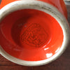 Petite cruche ou grand pot à lait céramique orange Niderviller France par Hello Broc brocante en ligne