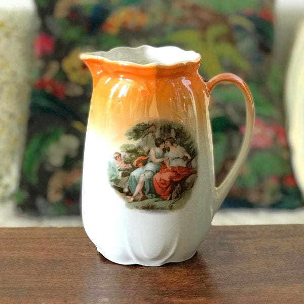 Pichet pot à lait en porcelaine tchèque Victoria China Czechoslovakia par Hello Broc brocante en ligne