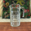 Pichet droit vintage en verre moulé quadrillé contenance 1 litre par Hello Broc brocante en ligne