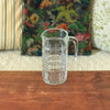 Pichet droit vintage en verre moulé quadrillé contenance 1 litre par Hello Broc brocante en ligne