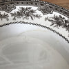 Lot de 4 assiettes creuses anciennes Faïencerie Onnaing Terre de Fer décor Roses - Mousses par Hello Broc brocante en ligne
