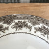 Lot de 4 assiettes creuses anciennes Faïencerie Onnaing Terre de Fer décor Roses - Mousses par Hello Broc brocante en ligne