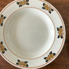 Lot de 4 assiettes creuses E. Charbonnier Salins Terre de Fer décor Nymphea Circa 1920 par Hello Broc brocante en ligne