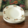 Lot de 4 assiettes creuses E. Charbonnier Salins Terre de Fer décor Nymphea Circa 1920 par Hello Broc brocante en ligne