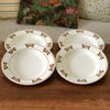 Lot de 4 assiettes creuses E. Charbonnier Salins Terre de Fer décor Nymphea Circa 1920 par Hello Broc brocante en ligne