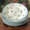 Lot de 6 assiettes porcelaine Limoges France Unique décor fleurs multicolores Circa 1930 par Hello Broc brocante en ligne