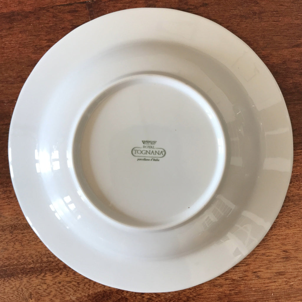 Ensemble de 6 assiettes creuses Royal Tognana Porcellana d'Italia diamètre de 23 cm par Hello Broc brocante en ligne 
