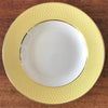 Lot 6 assiettes creuses vintage Moulin des Loups Orchies décor jaune par Hello Broc brocante en ligne