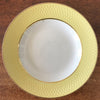 Lot 3 assiettes à soupe Moulin des Loups Orchies décor jaune diamètre 23 cm par Hello Broc brocante en ligne