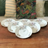 Lot de 6 assiettes plates vintage ULIM Limoges France décor pavots par Hello Broc brocante en ligne