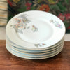 Lot de 6 assiettes plates vintage ULIM Limoges France décor pavots par Hello Broc brocante en ligne