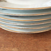 Lot de 6 assiettes plates vintage ULIM Limoges France décor pavots par Hello Broc brocante en ligne