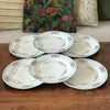 Lot de 6 assiettes plates en porcelaine de Limoges Lanternier décor bleu et fleuri par Hello Broc brocante en ligne