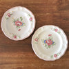 Ensemble coordonné assiette plate et assiette creuse en céramique décor vintage fleurs peint à la main diamètre de 24 cm par Hello Broc brocante en ligne