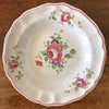 Ensemble coordonné assiette plate et assiette creuse en céramique décor vintage fleurs peint à la main diamètre de 24 cm par Hello Broc brocante en ligne