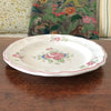 Ensemble coordonné assiette plate et assiette creuse en céramique décor vintage fleurs peint à la main diamètre de 24 cm par Hello Broc brocante en ligne