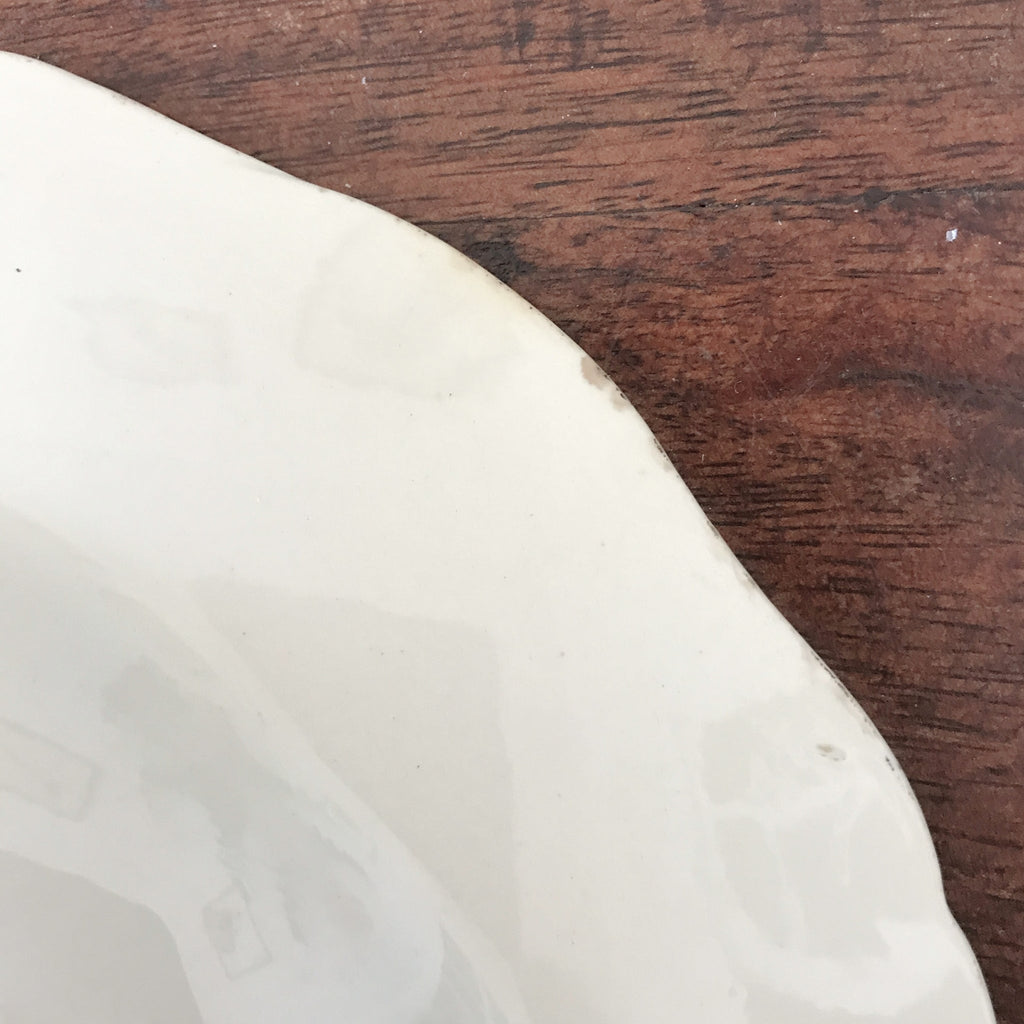 Paire assiettes creuses ou à soupe vintage Agreste de Sarreguemines diamètre 25 cm par Hello Broc brocante en ligne