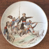 Lot de 6 assiettes anciennes de collection en faïence polychrome Creil & Montereau Nos Gloires Militaires fin du 19ème siècle diamètre de 20 cm par Hello Broc brocante en ligne 