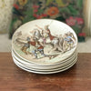 Lot de 6 assiettes anciennes de collection Terre de Fer polychrome Creil & Montereau Nos Gloires Militaires fin du 19ème siècle diamètre de 20 cm par Hello Broc brocante en ligne 