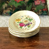 Ensemble de 6 assiettes à dessert en céramique de Céranord France décor bouquet fleurs par Hello Broc brocante en ligne