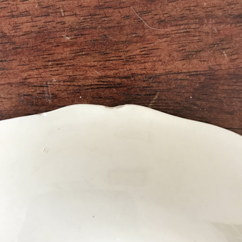 Ensemble de 6 assiettes à dessert en céramique de Céranord France décor bouquet fleurs par Hello Broc brocante en ligne