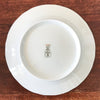 Lot de 6 assiettes à dessert blanches avec liserés dorés en porcelaine du Berry diamètre de 18 cm par Hello Broc brocante en ligne 