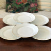 Lot de 6 assiettes à dessert blanches avec liserés dorés en porcelaine du Berry diamètre de 18 cm par Hello Broc brocante en ligne 