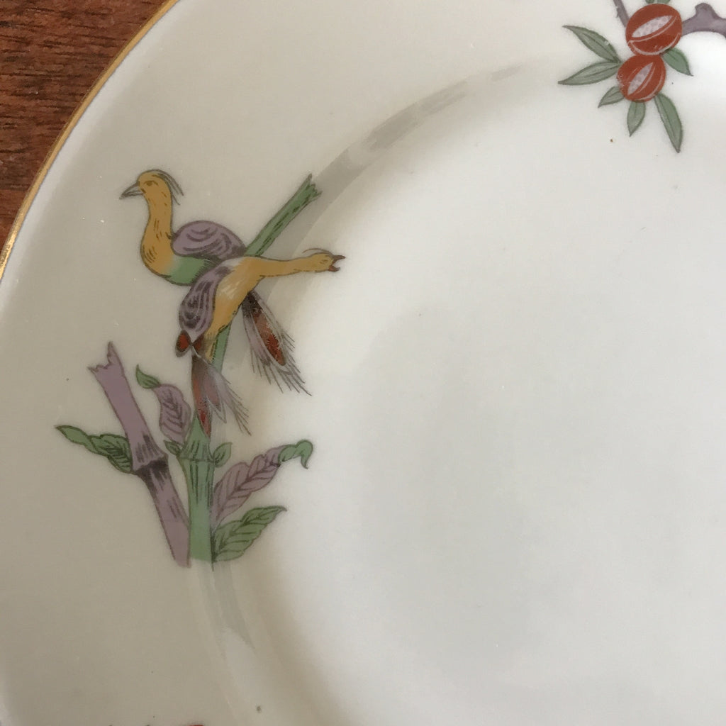 Lot de 8 assiettes à dessert anciennes en porcelaine de Limoges W.G. & Co décor japonisant par Hello Broc brocante en ligne