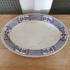 Plat ovale ancien en faïence de Lunéville décor Rouennais par Hello Broc brocante en ligne