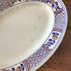 Plat ovale ancien en faïence de Lunéville Keller & Guérin décor Rouennais dimensions 32 x 22 cm par Hello Broc brocante en ligne
