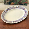 Plat ovale ancien en faïence de Lunéville Keller & Guérin décor Rouennais dimensions 32 x 22 cm par Hello Broc brocante en ligne