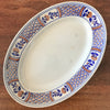 Plat ovale ancien en faïence de Lunéville Keller & Guérin décor Rouennais dimensions 32 x 22 cm par Hello Broc brocante en ligne