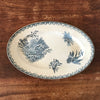 Plat de service ovale en faïence de Pexonne décor Oiseaux par Hello Broc brocante en ligne