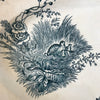 Plat de service ovale en faïence de Pexonne décor Oiseaux par Hello Broc brocante en ligne