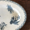 Plat de service ovale en faïence de Pexonne décor Oiseaux par Hello Broc brocante en ligne