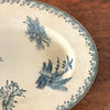 Plat de service ancien forme ovale en faïence de Pexonne décor Oiseaux par Hello Broc brocante en ligne